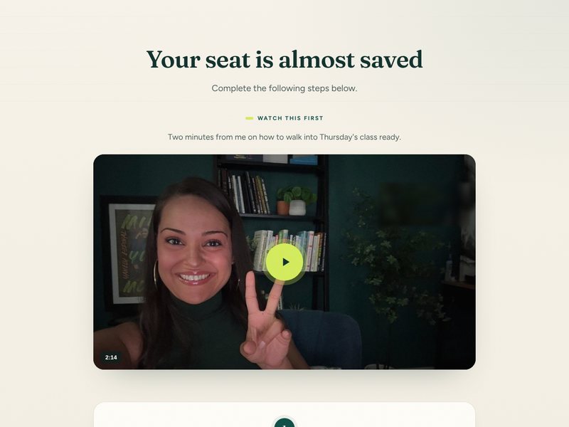 Thank-you page preview