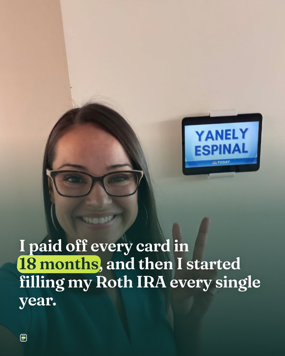I paid off every card in 18 months, and then I started filling my Roth IRA every single year.